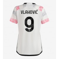 Dres Juventus Dusan Vlahovic #9 Gostujuci za Žensko 2023-24 Kratak Rukav